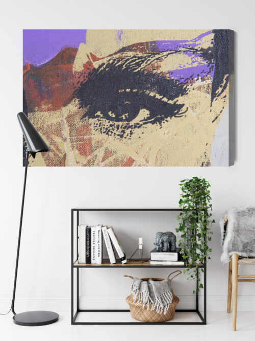 Obraz na płótnie Abstrakcja Portret oka Premium Canvas - obrazek 9