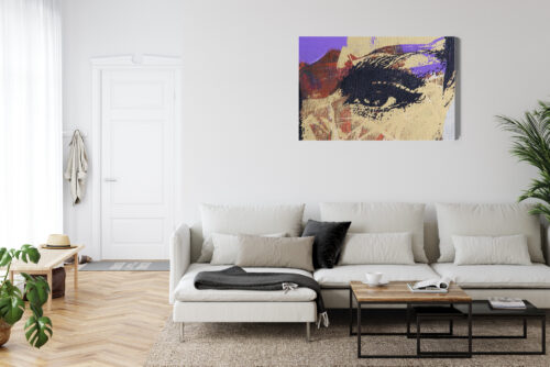 Obraz na płótnie Abstrakcja Portret oka Premium Canvas - obrazek 6