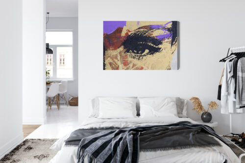 Obraz na płótnie Abstrakcja Portret oka Premium Canvas - obrazek 7