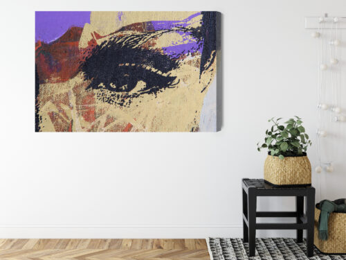 Obraz na płótnie Abstrakcja Portret oka Premium Canvas - obrazek 8