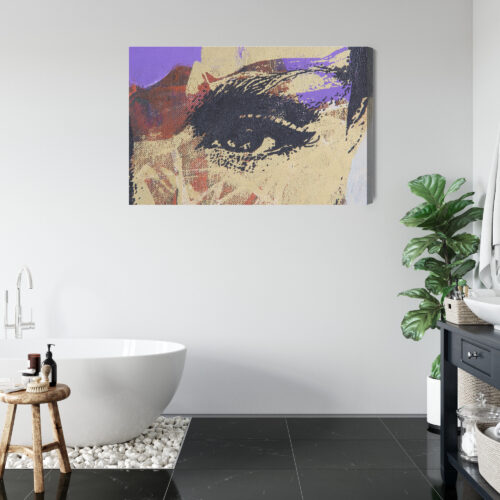 Obraz na płótnie Abstrakcja Portret oka Premium Canvas - obrazek 5