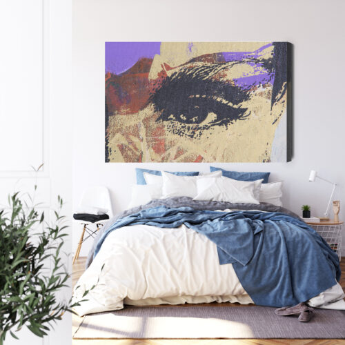 Obraz na płótnie Abstrakcja Portret oka Premium Canvas - obrazek 3