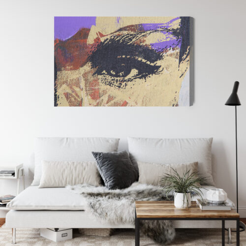 Obraz na płótnie Abstrakcja Portret oka Premium Canvas - obrazek 4