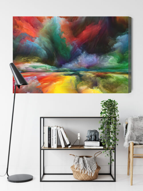 Obraz na płótnie Abstrakcja Kolorowa eksplozja Premium Canvas - obrazek 9