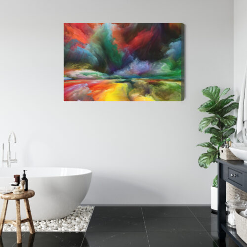 Obraz na płótnie Abstrakcja Kolorowa eksplozja Premium Canvas - obrazek 5