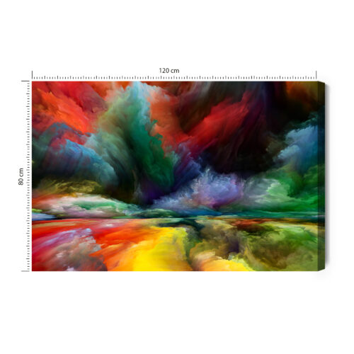 Obraz na płótnie Abstrakcja Kolorowa eksplozja Premium Canvas