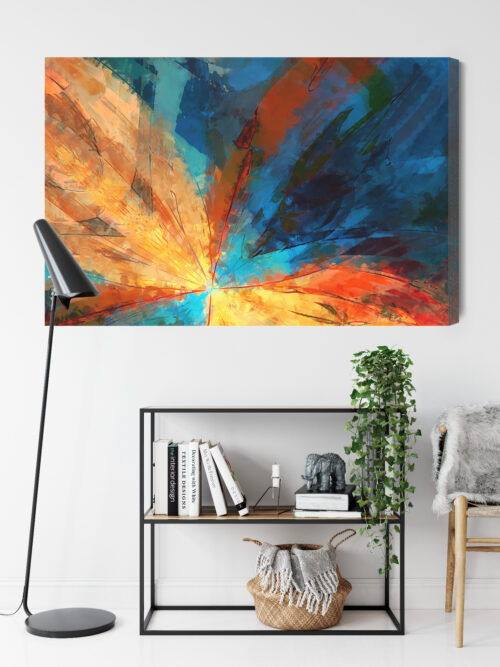 Obraz na płótnie Abstrakcja Nowoczesna Rozbłysk światła  Premium Canvas - obrazek 9