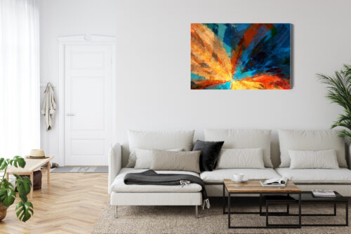 Obraz na płótnie Abstrakcja Nowoczesna Rozbłysk światła  Premium Canvas - obrazek 6