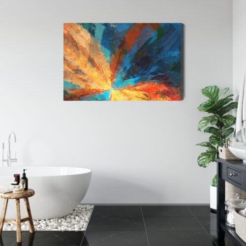 Obraz na płótnie Abstrakcja Nowoczesna Rozbłysk światła  Premium Canvas - obrazek 5