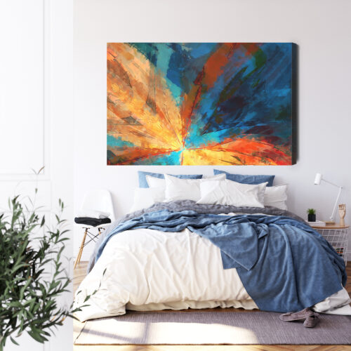 Obraz na płótnie Abstrakcja Nowoczesna Rozbłysk światła  Premium Canvas - obrazek 3