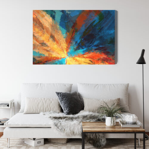 Obraz na płótnie Abstrakcja Nowoczesna Rozbłysk światła  Premium Canvas - obrazek 4