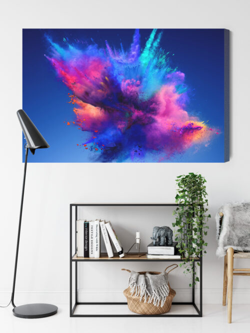 Obraz na płótnie Abstrakcja Nowoczesna Eksplozja kolorów  Premium Canvas - obrazek 9
