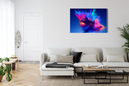 Obraz na płótnie Abstrakcja Nowoczesna Eksplozja kolorów  Premium Canvas - obrazek 6