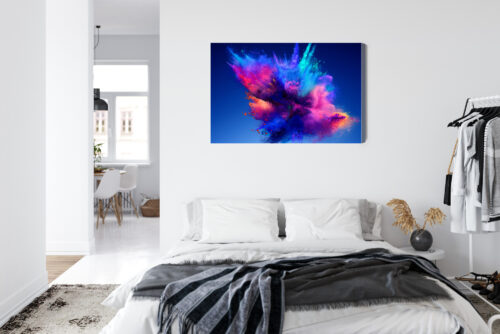 Obraz na płótnie Abstrakcja Nowoczesna Eksplozja kolorów  Premium Canvas - obrazek 7