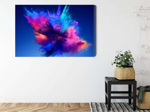 Obraz na płótnie Abstrakcja Nowoczesna Eksplozja kolorów  Premium Canvas - obrazek 8