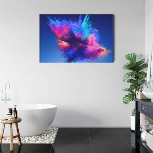 Obraz na płótnie Abstrakcja Nowoczesna Eksplozja kolorów  Premium Canvas - obrazek 5