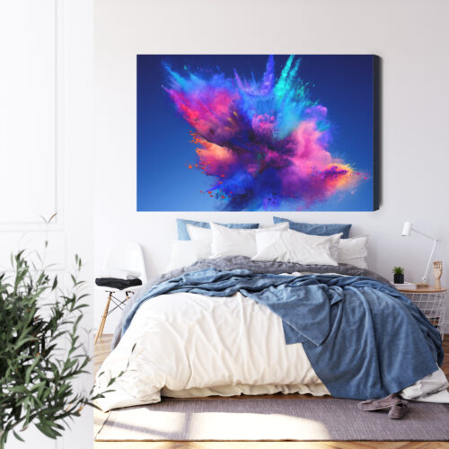Obraz na płótnie Abstrakcja Nowoczesna Eksplozja kolorów  Premium Canvas - obrazek 3