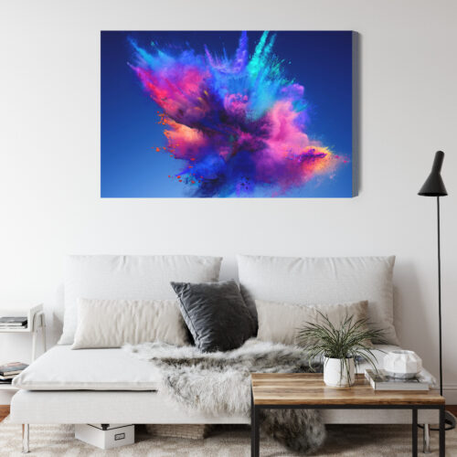 Obraz na płótnie Abstrakcja Nowoczesna Eksplozja kolorów  Premium Canvas - obrazek 4