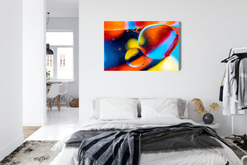 Obraz na płótnie Abstrakcja Nowoczesna Kolorowe bańki w płynie  Premium Canvas - obrazek 7