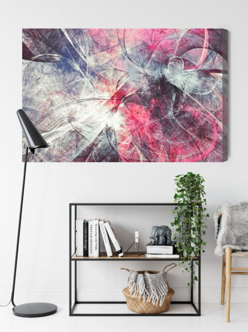 Obraz na płótnie Abstrakcja Nowoczesna Dynamiczne linie i kolory  Premium Canvas - obrazek 9