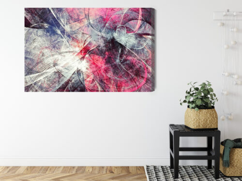 Obraz na płótnie Abstrakcja Nowoczesna Dynamiczne linie i kolory  Premium Canvas - obrazek 8