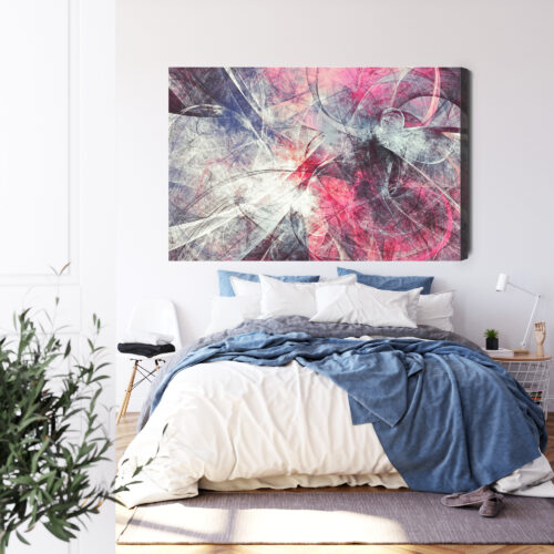 Obraz na płótnie Abstrakcja Nowoczesna Dynamiczne linie i kolory  Premium Canvas - obrazek 3
