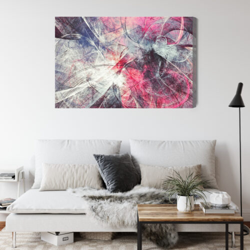 Obraz na płótnie Abstrakcja Nowoczesna Dynamiczne linie i kolory  Premium Canvas - obrazek 4