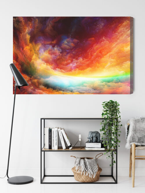 Obraz na płótnie Abstrakcja Kolorowa Intensywna eksplozja barw  Premium Canvas - obrazek 9