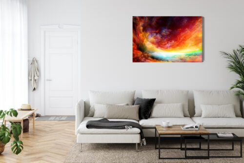 Obraz na płótnie Abstrakcja Kolorowa Intensywna eksplozja barw  Premium Canvas - obrazek 6