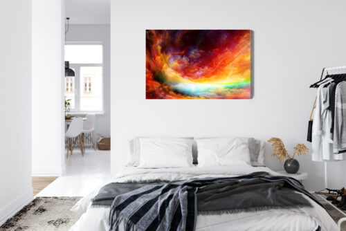 Obraz na płótnie Abstrakcja Kolorowa Intensywna eksplozja barw  Premium Canvas - obrazek 7