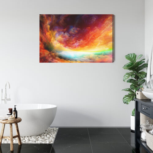 Obraz na płótnie Abstrakcja Kolorowa Intensywna eksplozja barw  Premium Canvas - obrazek 5