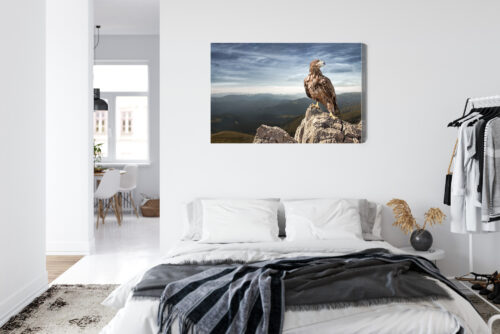 Obraz na płótnie Orzeł na szczycie gór Dzika przyroda  Premium Canvas - obrazek 7