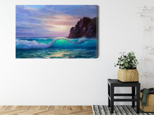 Obraz na płótnie Abstrakcja Czerwone linie Premium Canvas - obrazek 8