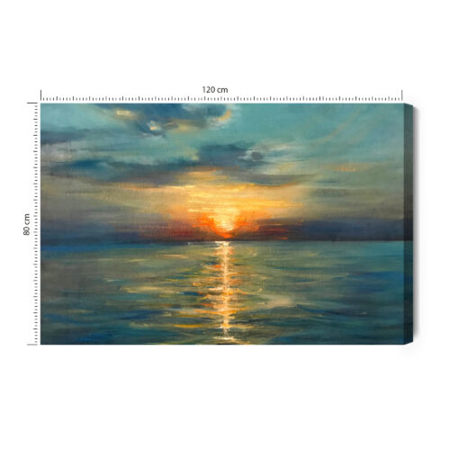 Obraz na płótnie Natura Zachód nad wodą Premium Canvas