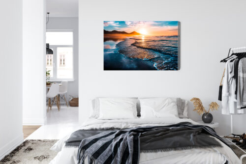 Obraz na płótnie Natura Plaża o zachodzie Premium Canvas - obrazek 7