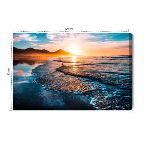 Obraz na płótnie Natura Plaża o zachodzie Premium Canvas