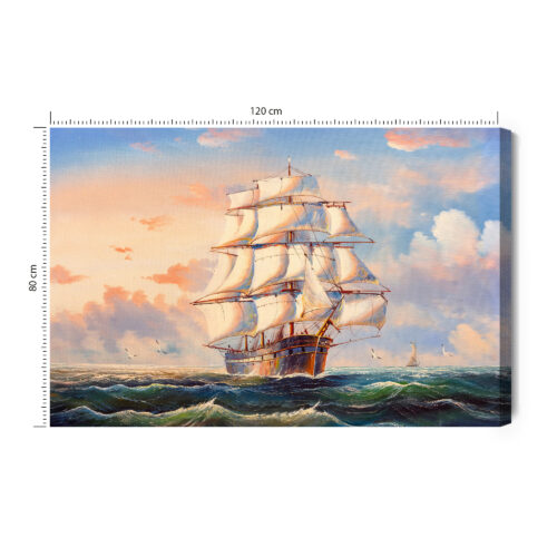 Obraz na płótnie Morze Żaglowiec Premium Canvas