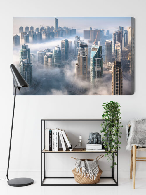 Obraz na płótnie Dubaj Architektura futurystyczne wieżowce  Premium Canvas - obrazek 9