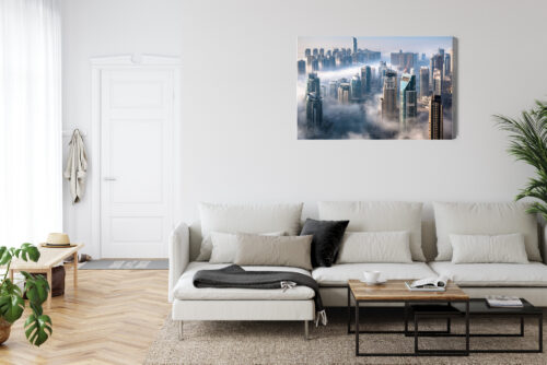 Obraz na płótnie Dubaj Architektura futurystyczne wieżowce  Premium Canvas - obrazek 6