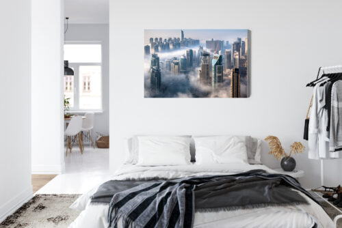 Obraz na płótnie Dubaj Architektura futurystyczne wieżowce  Premium Canvas - obrazek 7