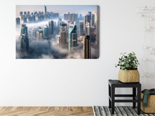 Obraz na płótnie Dubaj Architektura futurystyczne wieżowce  Premium Canvas - obrazek 8