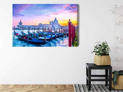 Obraz na płótnie Miasto Fotografia Wenecja gondole  Premium Canvas - obrazek 8