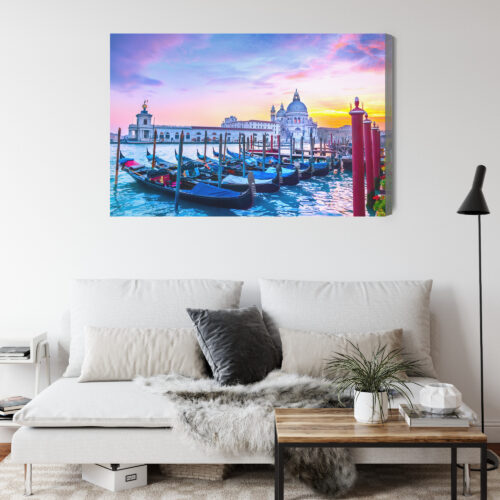 Obraz na płótnie Miasto Fotografia Wenecja gondole  Premium Canvas - obrazek 4