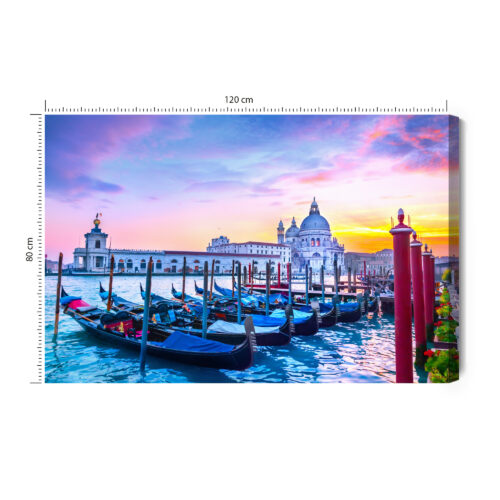 Obraz na płótnie Miasto Fotografia Wenecja gondole  Premium Canvas