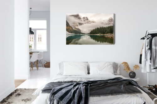 Obraz na płótnie Natura Fotografia Górskie jezioro  Premium Canvas - obrazek 7