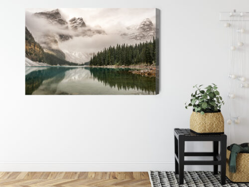 Obraz na płótnie Natura Fotografia Górskie jezioro  Premium Canvas - obrazek 8