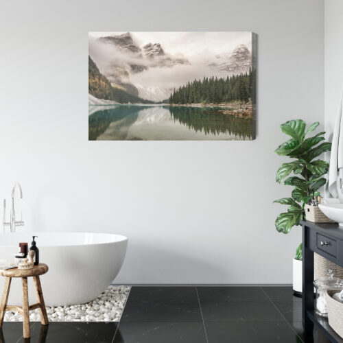 Obraz na płótnie Natura Fotografia Górskie jezioro  Premium Canvas - obrazek 5