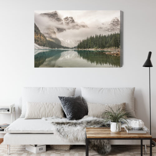 Obraz na płótnie Natura Fotografia Górskie jezioro  Premium Canvas - obrazek 4