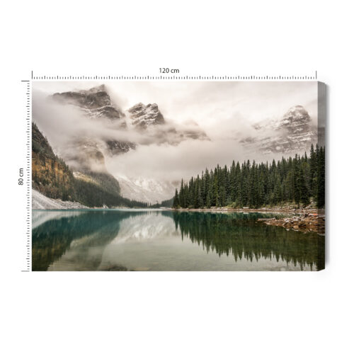 Obraz na płótnie Natura Fotografia Górskie jezioro  Premium Canvas