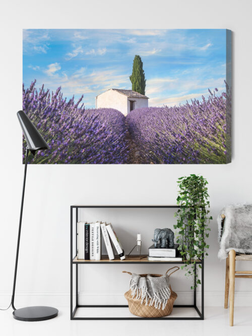 Obraz na płótnie Natura Lawenda domek  Premium Canvas - obrazek 9